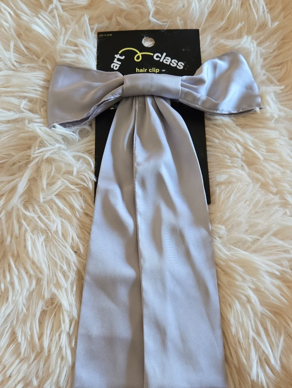 NEW art class Light Gray Ribbon Hair Clip And Wild Fable Bows